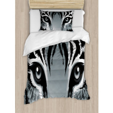 Tiger Sharp Eyes Wildlife Duvet Cover Set