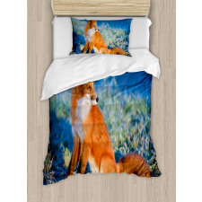 Serene Cold Autumn Field Duvet Cover Set