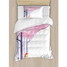 Spring Pink Sakura Idyllic Duvet Cover Set