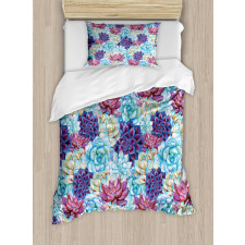 Flowers Bohemian Duvet Cover Set