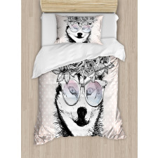 Wreath Sunglasses Duvet Cover Set