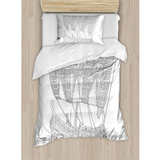 Greek Galley Duvet Cover Set