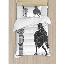 Hero and Dragon Myth Duvet Cover Set