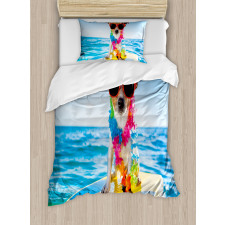 Dog in the Ocean Duvet Cover Set