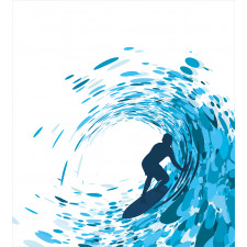 Huge Wave Athlete Duvet Cover Set