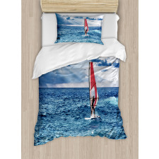 Windsurfer on Sea Duvet Cover Set