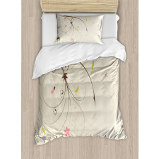 Bouquet Shabby Plant Duvet Cover Set