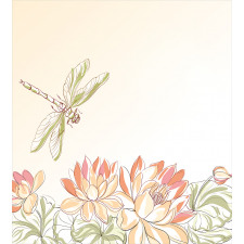 Lotus Flower Field Duvet Cover Set