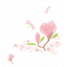 Soft Magnolia Leaves Duvet Cover Set