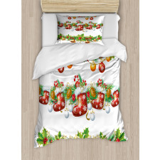 Flowers Socks and Bells Duvet Cover Set