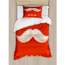 Vivid Santa Mustache Duvet Cover Set