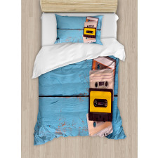 Vintage Cassette Tapes Duvet Cover Set