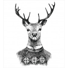 Deer Nordic Sweater Xmas Duvet Cover Set