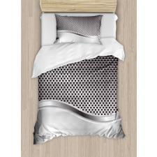 Industrial Grid Motif Duvet Cover Set