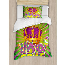 Antique Crown Retro Duvet Cover Set