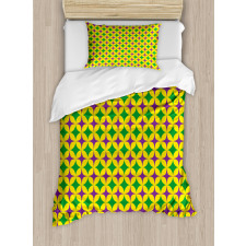 Retro Pattern Stars Duvet Cover Set