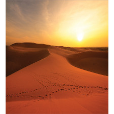 Footprints on Sand Dunes Duvet Cover Set