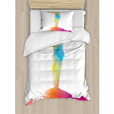 Scenery with a Message Color Duvet Cover Set