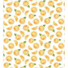 Watercolor Fruit Slices Duvet Cover Set
