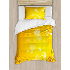 Circles Dots Sunburst Duvet Cover Set