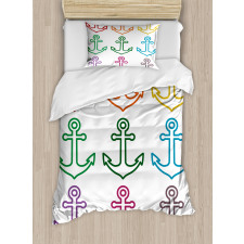 Anchors Sailing Crusie Duvet Cover Set