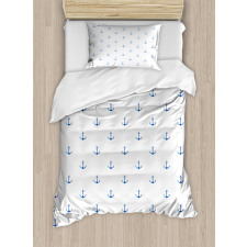 Vivid Blue Anchor Duvet Cover Set