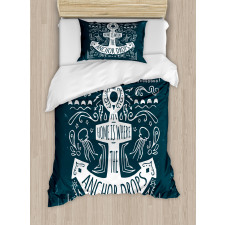 Hand Drawn Hipster Duvet Cover Set