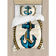 Sailor Emblem with Rope Duvet Cover Set