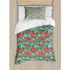 Summer Aloha Flourish Duvet Cover Set