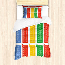 Colorful Classroom Duvet Cover Set