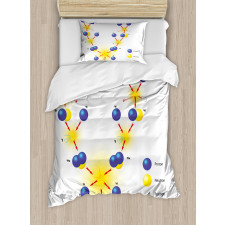 Cosmic Energy Atom Duvet Cover Set