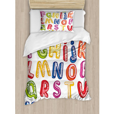 3D Letters ABC Duvet Cover Set