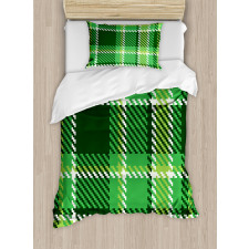 Irish Mosaic Green Duvet Cover Set