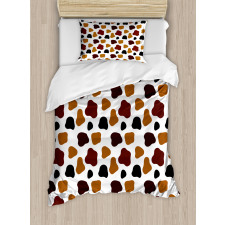Abstract Cow Hide Duvet Cover Set