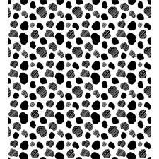 Black and White Dots Duvet Cover Set