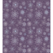 Xmas Snowflakes Floral Duvet Cover Set