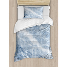 Blue Geography Stone Duvet Cover Set