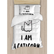 Humorous Writing Duvet Cover Set