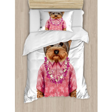 Dog in Humanoid Form Duvet Cover Set