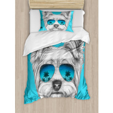 Cool Sunglasses Artwork Duvet Cover Set