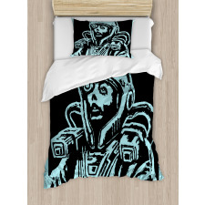 Female Astronaut Duvet Cover Set