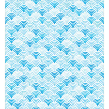 Ocean Curve Pattern Duvet Cover Set