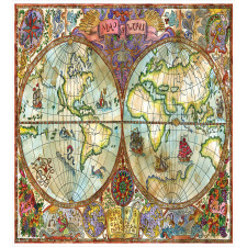 Vintage World Map Duvet Cover Set