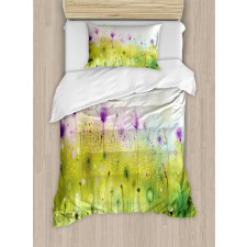 Purple Cosmos Flora Duvet Cover Set