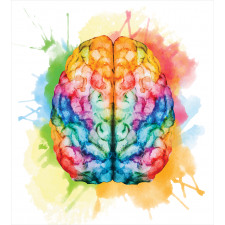 Colorful Human Brain Duvet Cover Set