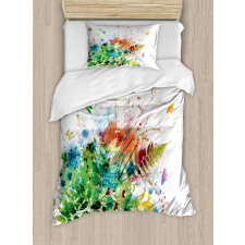 Floral Jungle Summer Duvet Cover Set