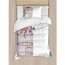 Sketch Bird Cage Duvet Cover Set