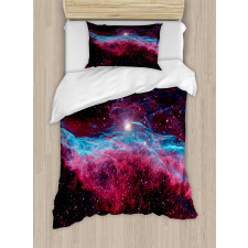 Outer Space Stars Galaxy Duvet Cover Set