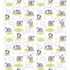 Sheep with Clouds Duvet Cover Set