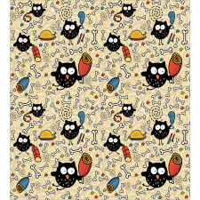 Hungry Owls Eating Duvet Cover Set